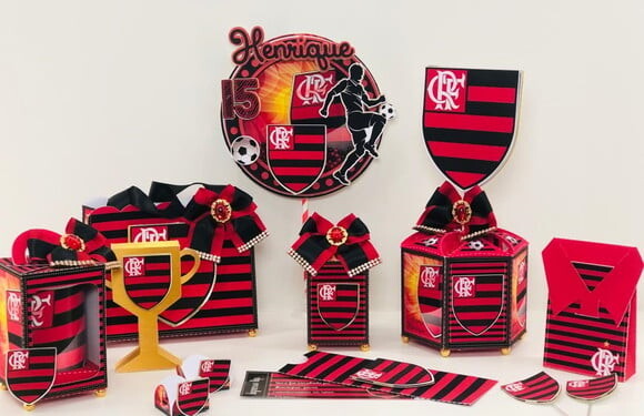 Arquivo de Corte Silhouette Kit Futebol Flamengo