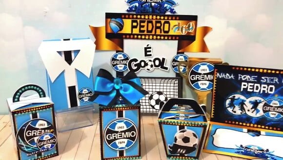 Arquivo de Corte Silhouette Kit Futebol Gremio