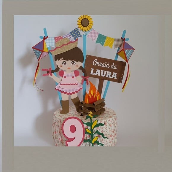 Arquivo de Corte Topo de Bolo Festa Junina São João