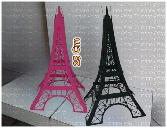 Arquivo de Corte Torre Eiffel 25cm