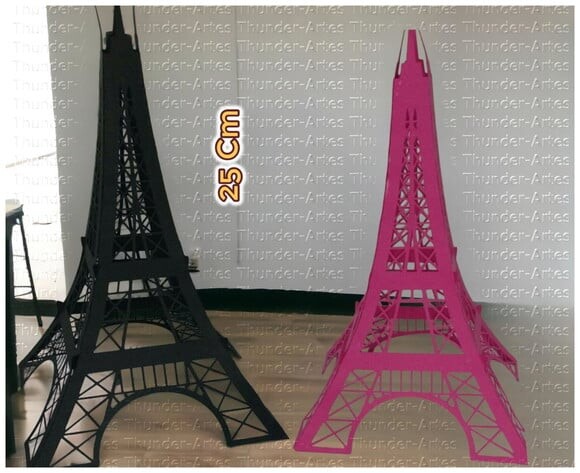 Arquivo de Corte Torre Eiffel 25cm