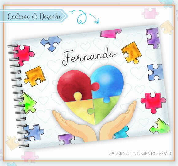 Arquivo Etiqueta Escolar Capas para Agenda Autismo Autista