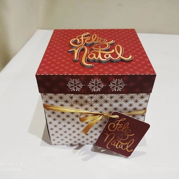 Arquivo para Corte 4 Caixas Surpresinha de Natal