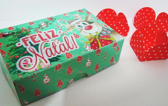 Arquivo para Corte 6 Caixas para Presentes ou Doces Natal