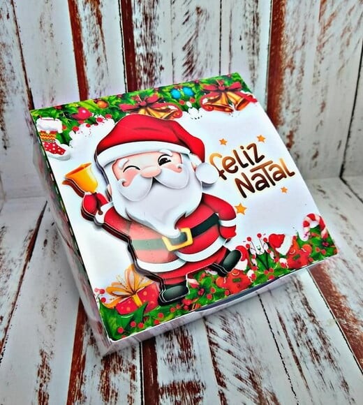 Arquivo para Corte Caixa 4 Doces Natal