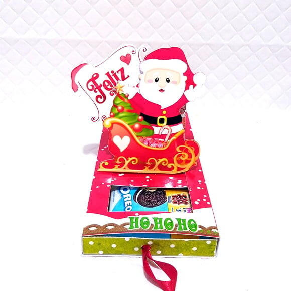 Arquivo para Corte Caixa Cartão Barra de Chocolate Natal