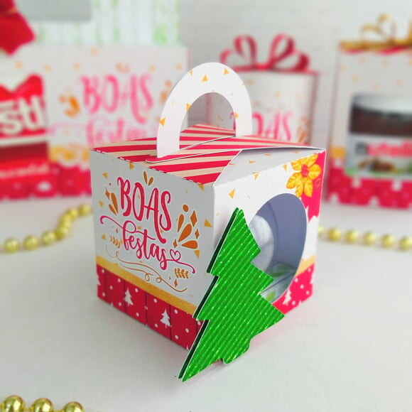 Arquivo para Corte Caixa Esfera 7cm Natal