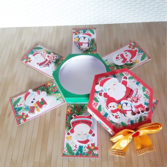 Arquivo para Corte Caixa Mini Bolo Natal