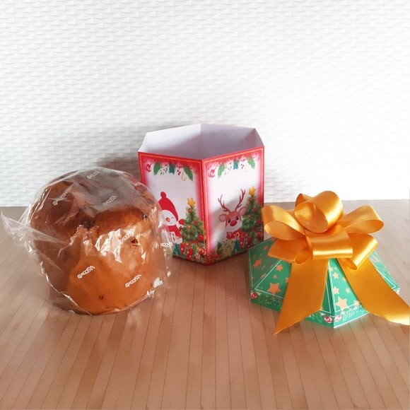 Arquivo para Corte Caixa Panetone 400gr Natal
