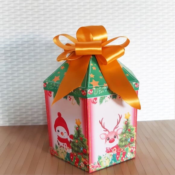 Arquivo para Corte Caixa Panetone 400gr Natal
