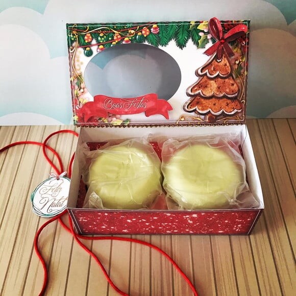 Arquivo para Corte Caixa para 2 Sabonetes Natal