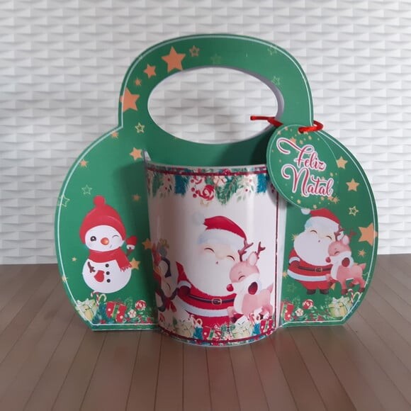 Arquivo para Corte Sacolinha Caneca Natal