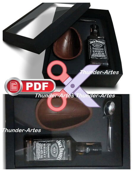 Arquivo pdf Caixa Mini Whisky 20ml, 50ml e 375ml Páscoa