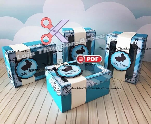Arquivo pdf Caixa Ovo de Colher Meninos