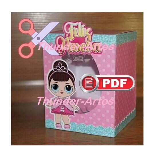 Arquivo pdf Caixa para Ovo em Pé Lol Páscoa