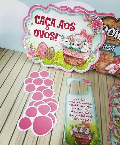 Arquivo pdf Kit de Caixas Completo para Tesourete Páscoa