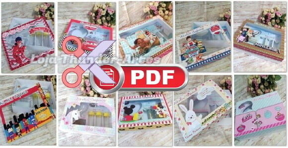 Arquivo pdf Mini Confeiteiro 10 Kits Pascoa