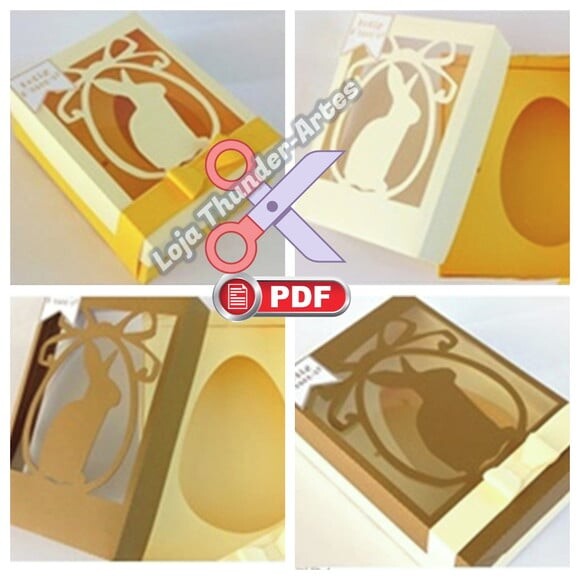 Arquivo pdf Ovo Colher Tampa Coelho Pascoa