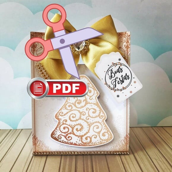Arquivo pdf Sacolinha Natal da Mamãe Tesoura