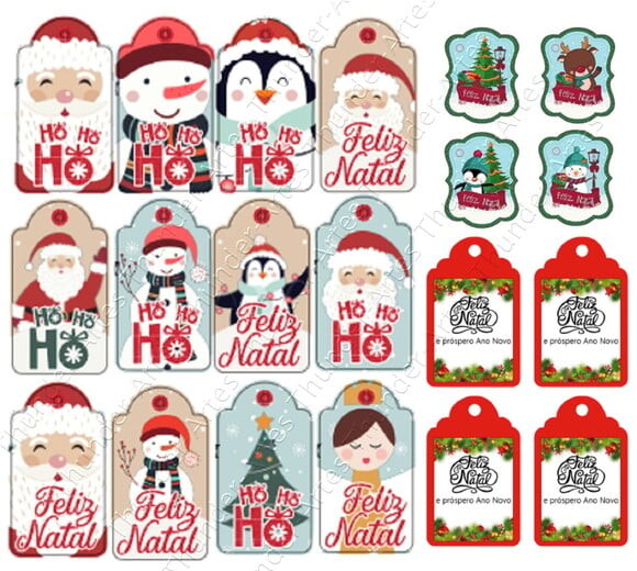 Arquivo Silhouette - Tags de Natal