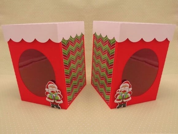 Arquivo Silhouette 02 Caixas Mini Panetone Natal
