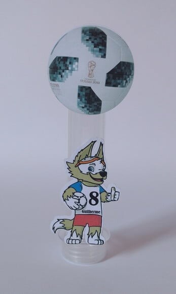 Arquivo Silhouette Aplique Tubetes Futebol Copa Brasil