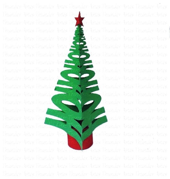 Arquivo Silhouette Arvore Hohoho Decoração Natal