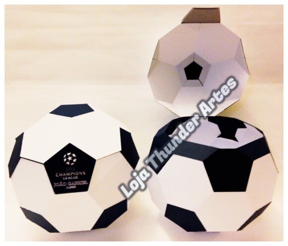 Arquivo Silhouette Bola de Futebol 3d