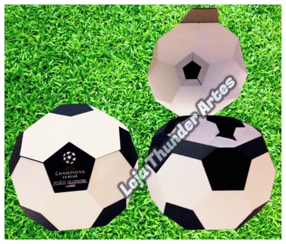 Arquivo Silhouette Bola de Futebol 3d