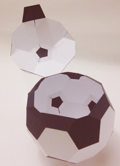 Arquivo Silhouette Bola de Futebol 3d