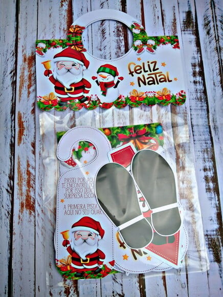 Arquivo Silhouette Caça Presentes Natal