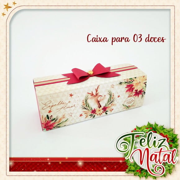 Arquivo Silhouette Caixa 03 Doces Natal