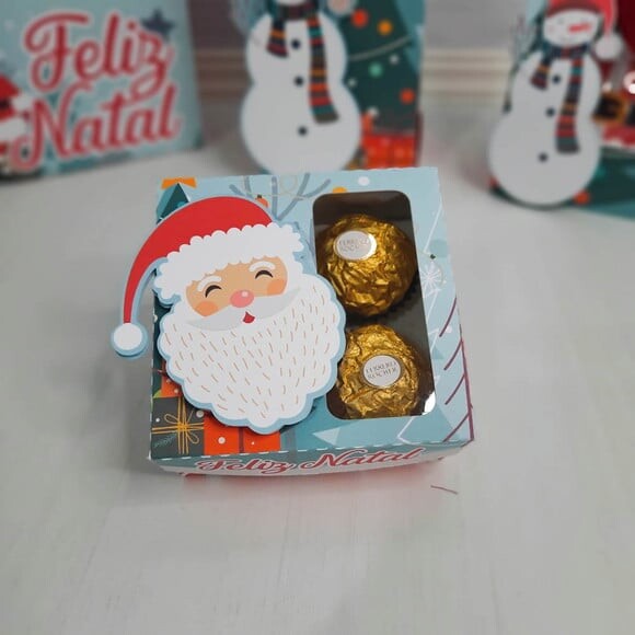 Arquivo Silhouette Caixa 4 e 6 Doces Natal