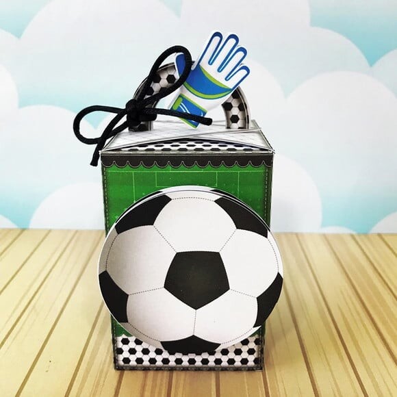 Arquivo Silhouette Caixa Alça Alta Futebol Copa do Mundo