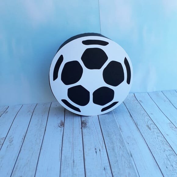 Arquivo Silhouette Caixa Bola Futebol Infantil