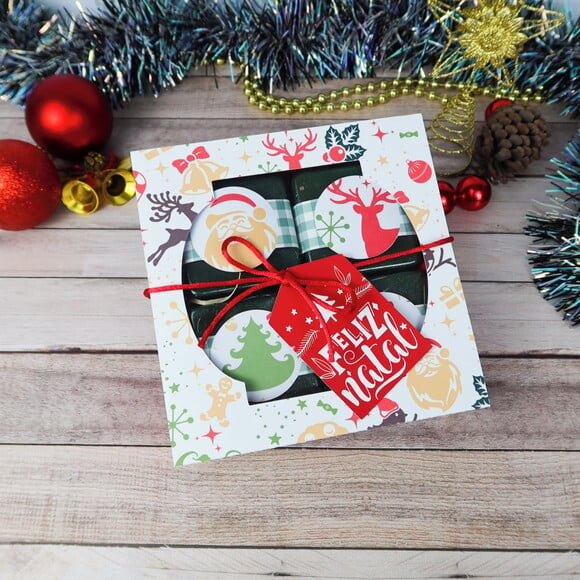 Arquivo Silhouette Caixa Brownie Natal