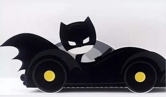 Arquivo Silhouette Caixa Carro do Batman