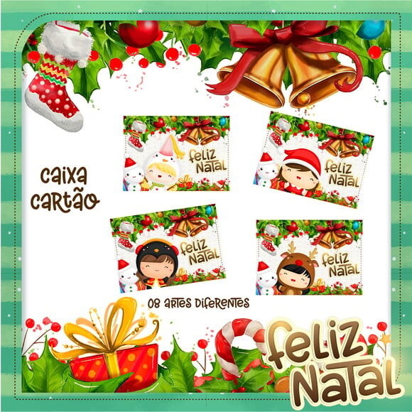 Arquivo Silhouette Caixa Cartão Natal