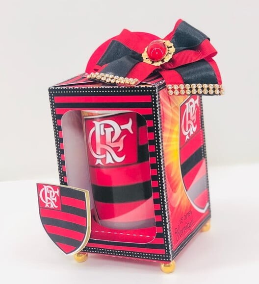 Arquivo Silhouette Caixa Cofrinho Flamengo Futebol