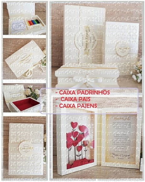 Arquivo Silhouette Caixa Convite Casamento Luxo