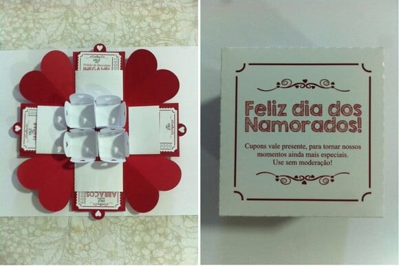Arquivo Silhouette Caixa Explosão Namorados