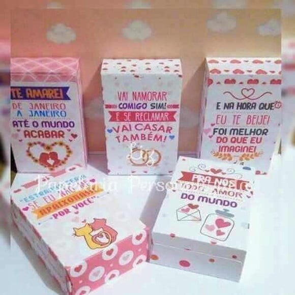 Arquivo Silhouette Caixa Frases Dia dos Namorados