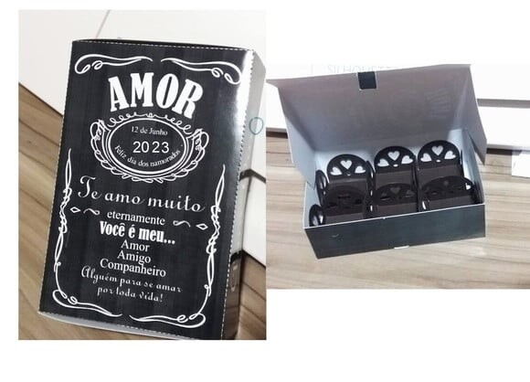 Arquivo Silhouette Caixa Jack 06 Doces Dia dos Namorados