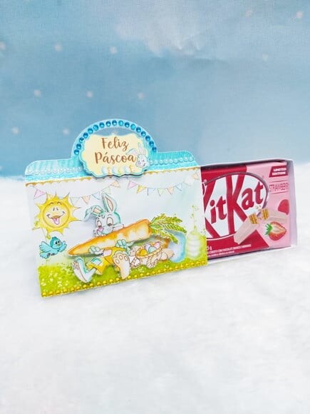 Arquivo Silhouette Caixa Kit Kat Pascoa Menino