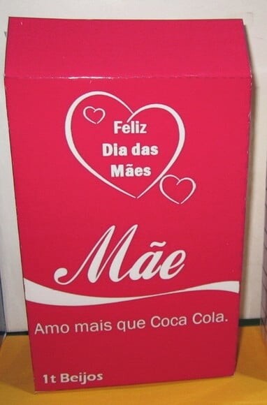 Arquivo Silhouette Caixa Mãe Amo Mais Que Coca Cola