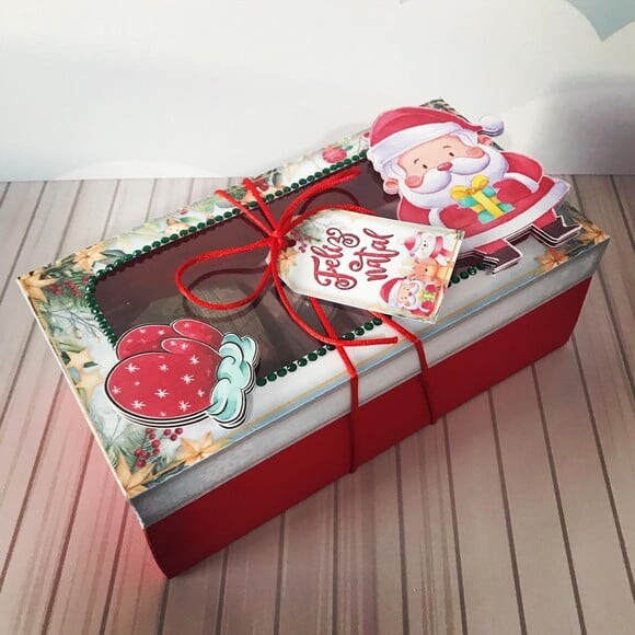 Arquivo Silhouette Caixa Mini Confeiteiro Natal