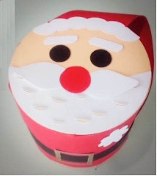 Arquivo Silhouette Caixa Mini Panetone Noel Natal
