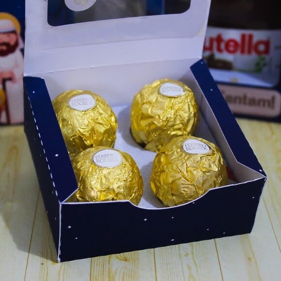 Arquivo Silhouette Caixa para 04 Doces Natal