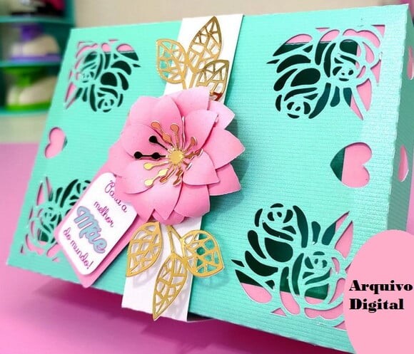 Arquivo Silhouette Caixa para 6 Doces Mães