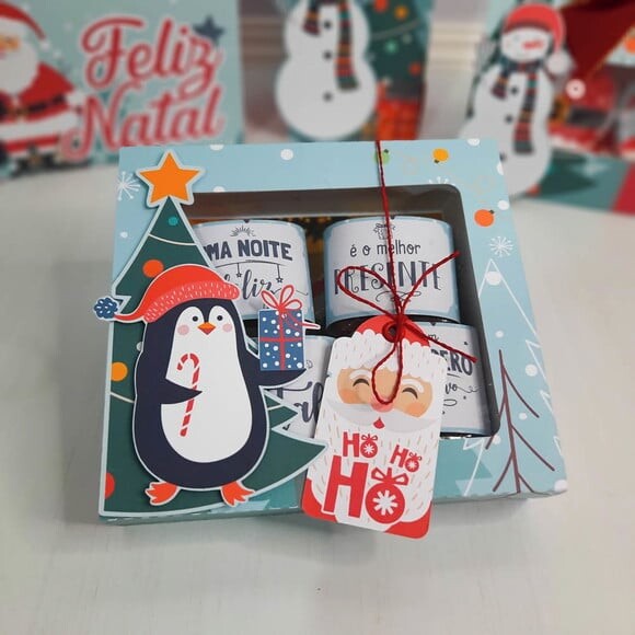Arquivo Silhouette Caixa para Brownie e Foto Natal